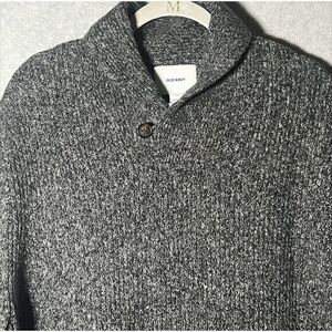 Old Navy Button Collar Pullover Sweater‎ Mens XXL Marled Grunge Grampa Retro